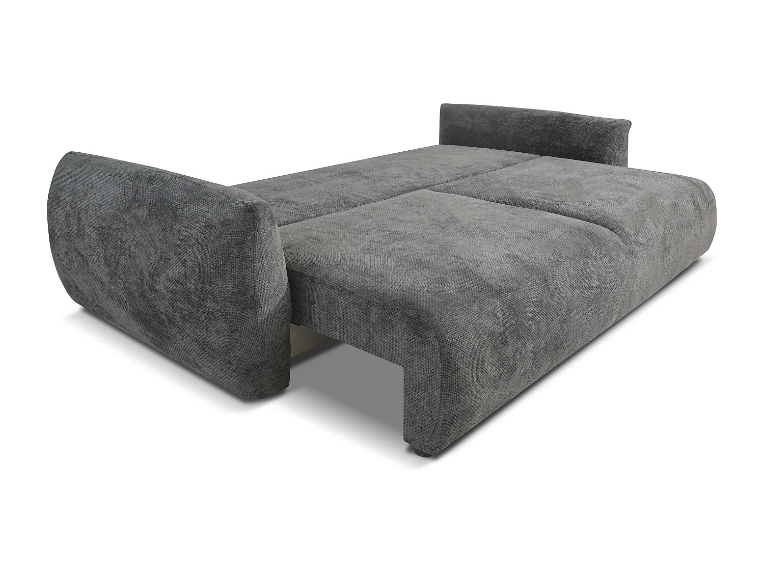Canapé convertible ZEPHIRA 238 cm – canapé confortable avec coffre de rangement et surface de couchage 196 × 140 cm, gris