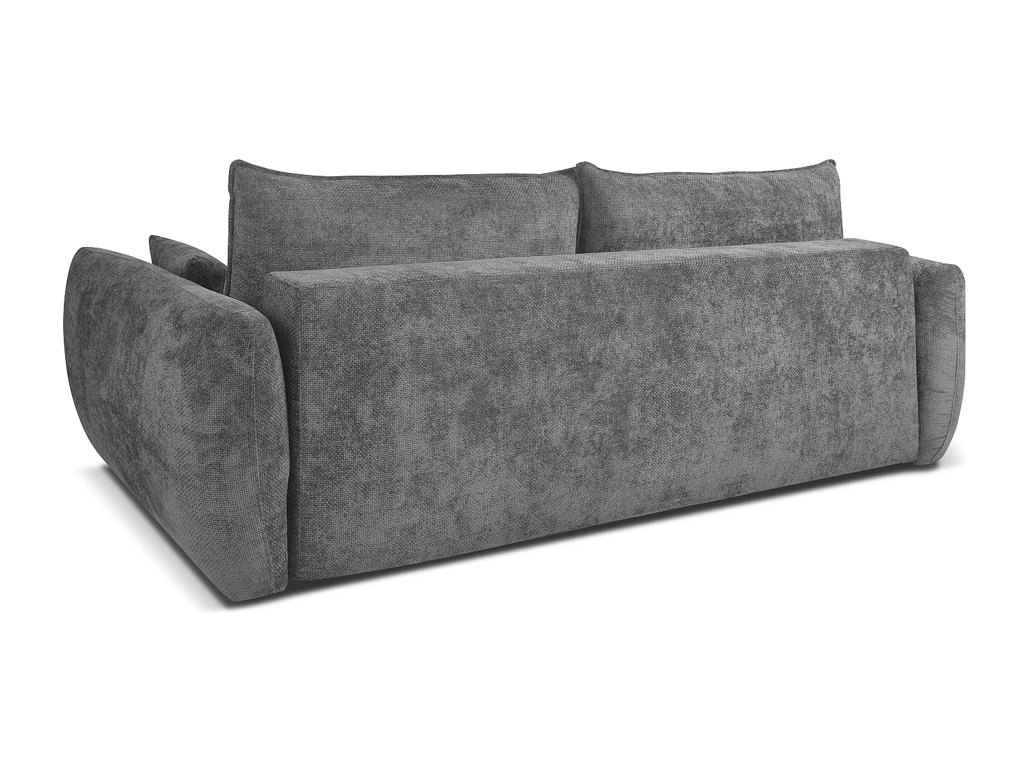 Canapé convertible ZEPHIRA 238 cm – canapé confortable avec coffre de rangement et surface de couchage 196 × 140 cm, gris