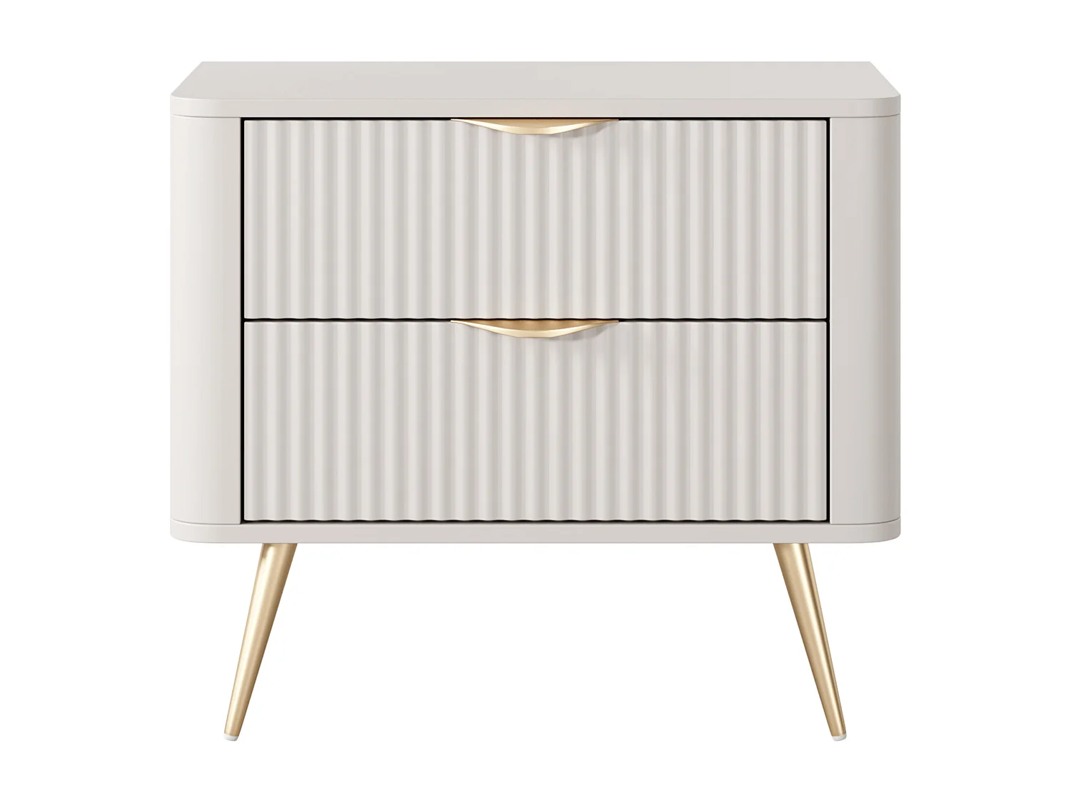AX LIVING Moderne Nachttisch Vespasia beige 63,2 x 55,3 x 38 cm