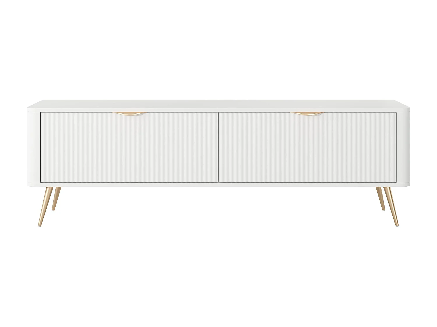 AX LIVING Moderner TV Sideboard Vespasia 163 2T –163cm Breite, Weiß