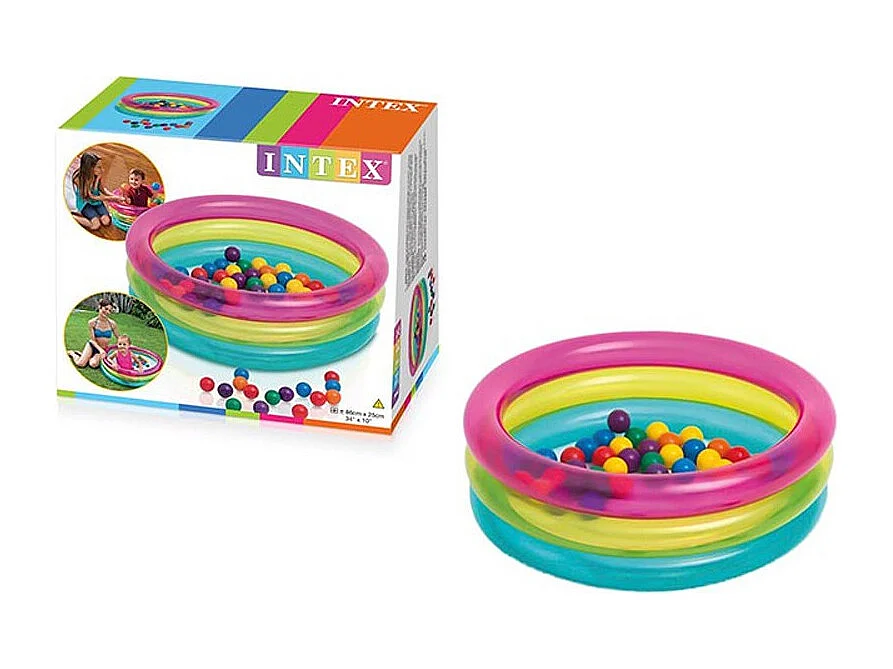 Piscine à Balles Enfant "Bubble" 86cm Multicolore