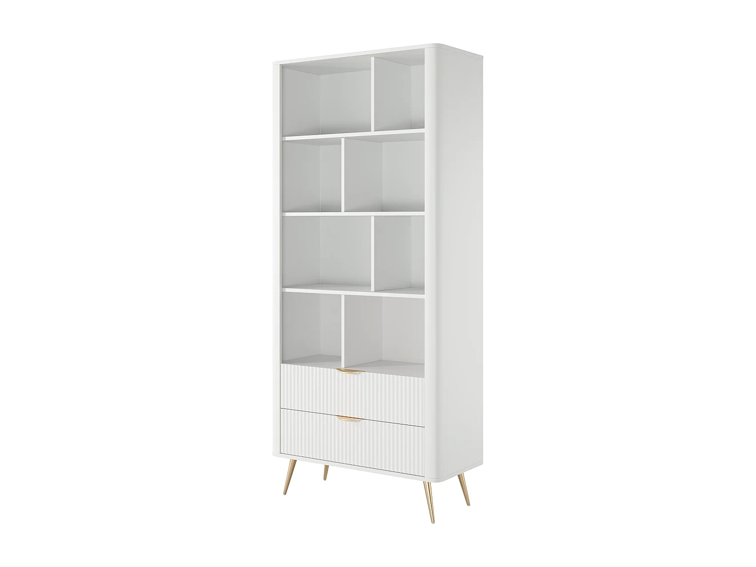 AX LIVING Vespasia offenes modernes Bücherregal B88,2 x H193,8 x T38cm