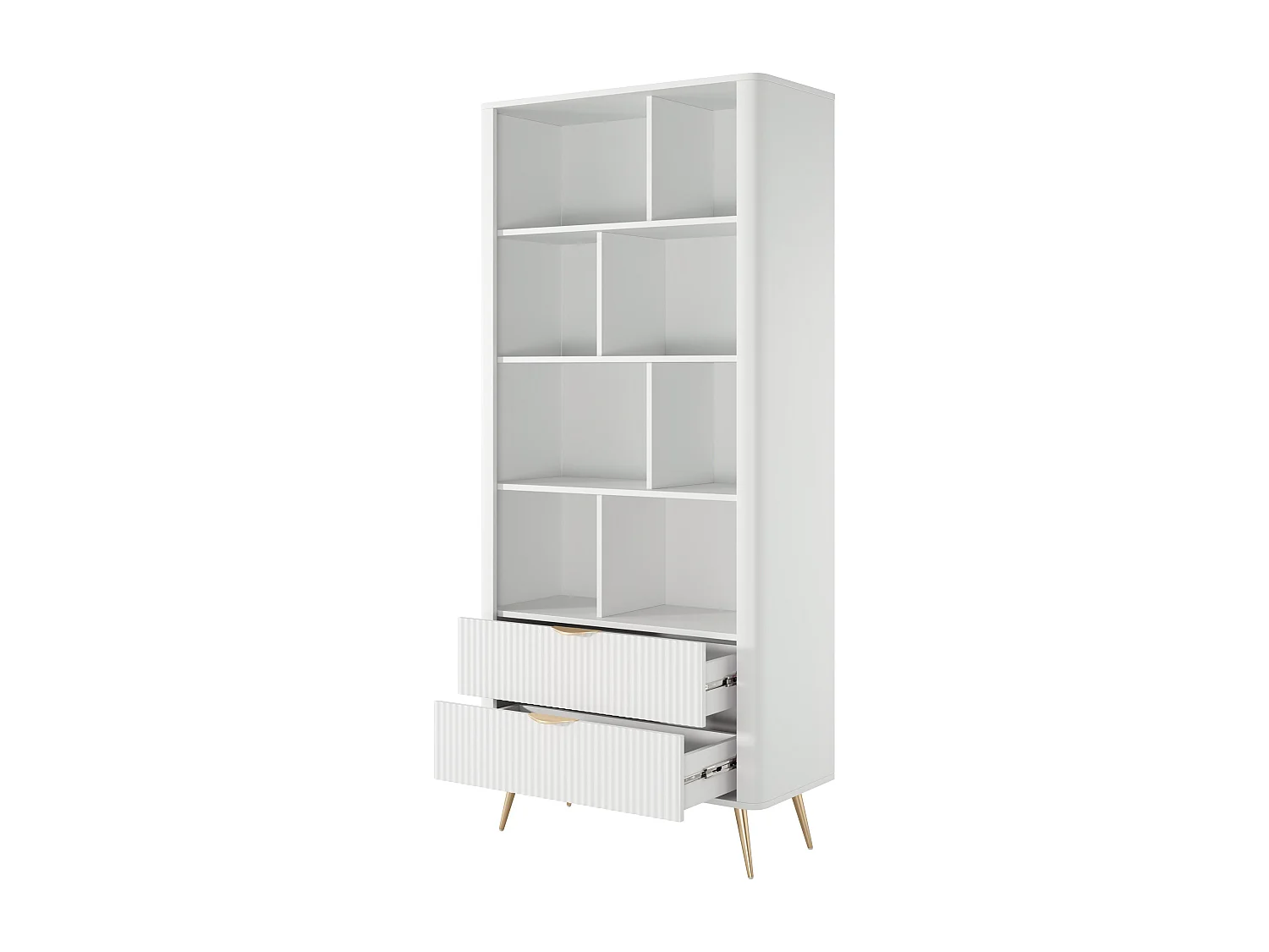 AX LIVING Vespasia offenes modernes Bücherregal B88,2 x H193,8 x T38cm