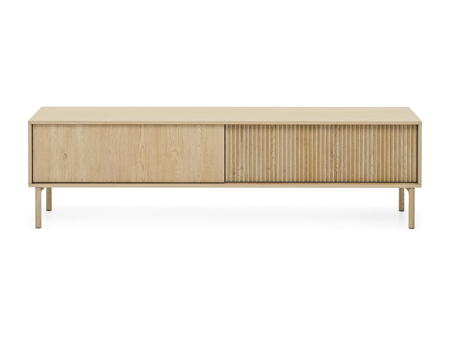 AX LIVING Trentinis 187 2T3S Braun große Kommode 187,1 cm, geriffelte