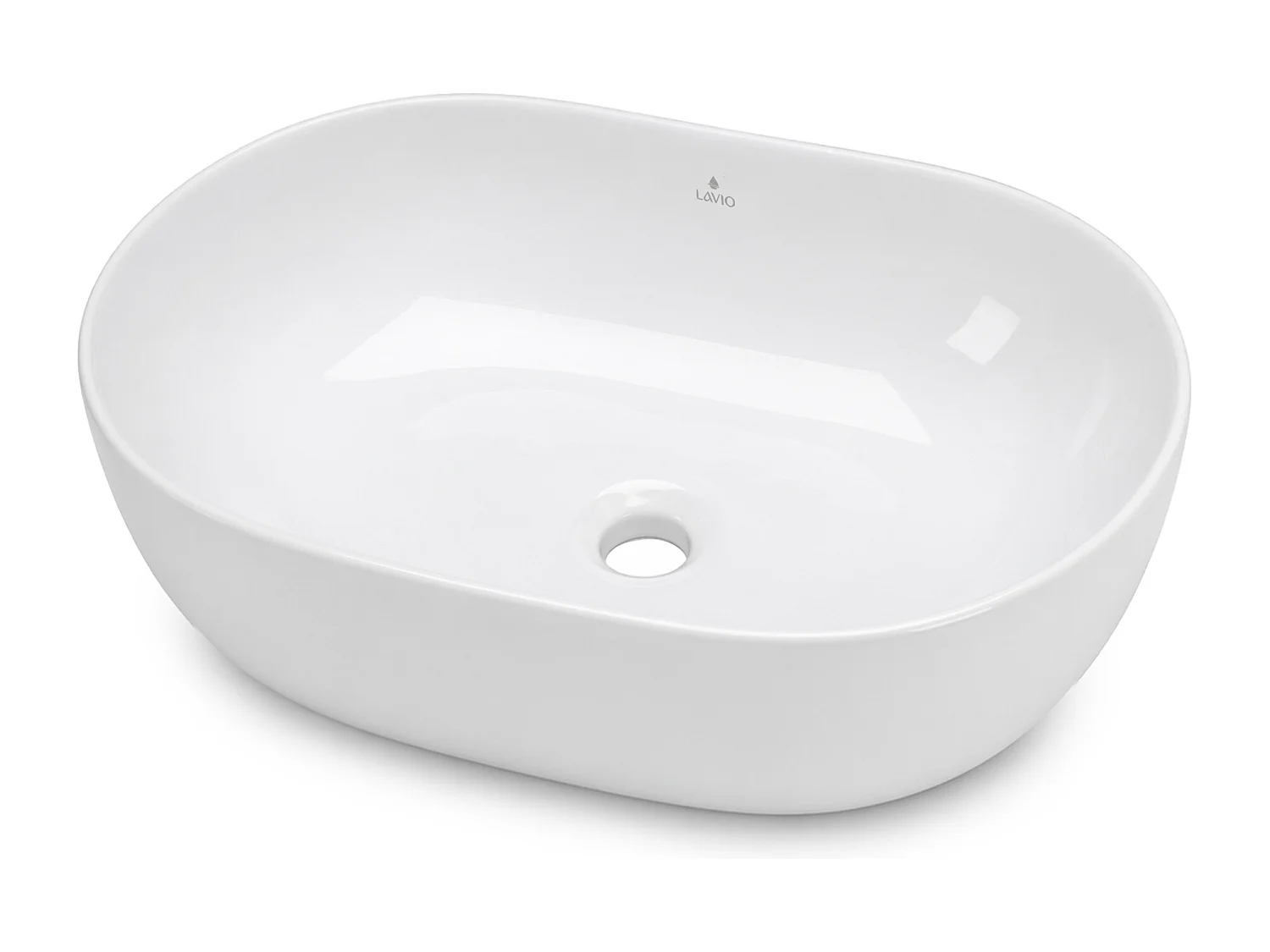 Opzetwastafel Ovaal ELIPSE Keramiek 49 cm Wit