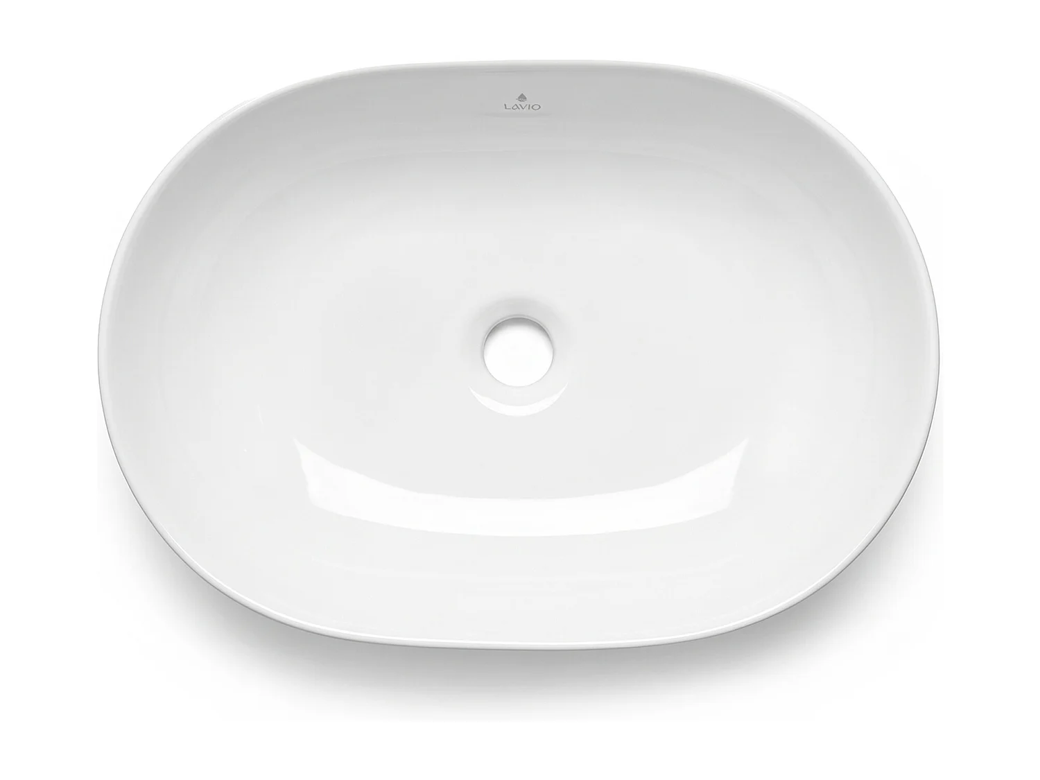 Opzetwastafel Ovaal ELIPSE Keramiek 49 cm Wit
