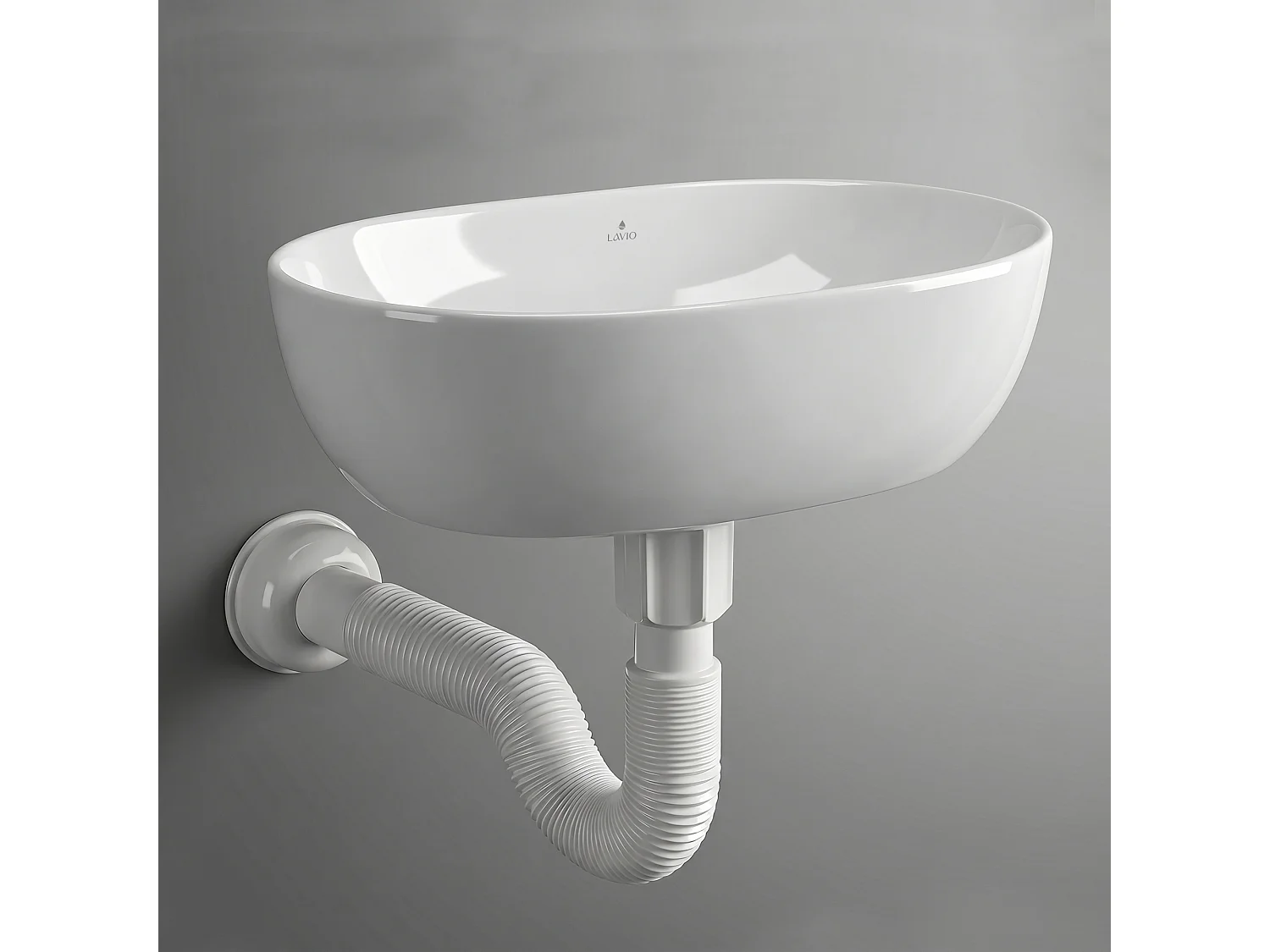 Opzetwastafel Ovaal ELIPSE Keramiek 49 cm Wit
