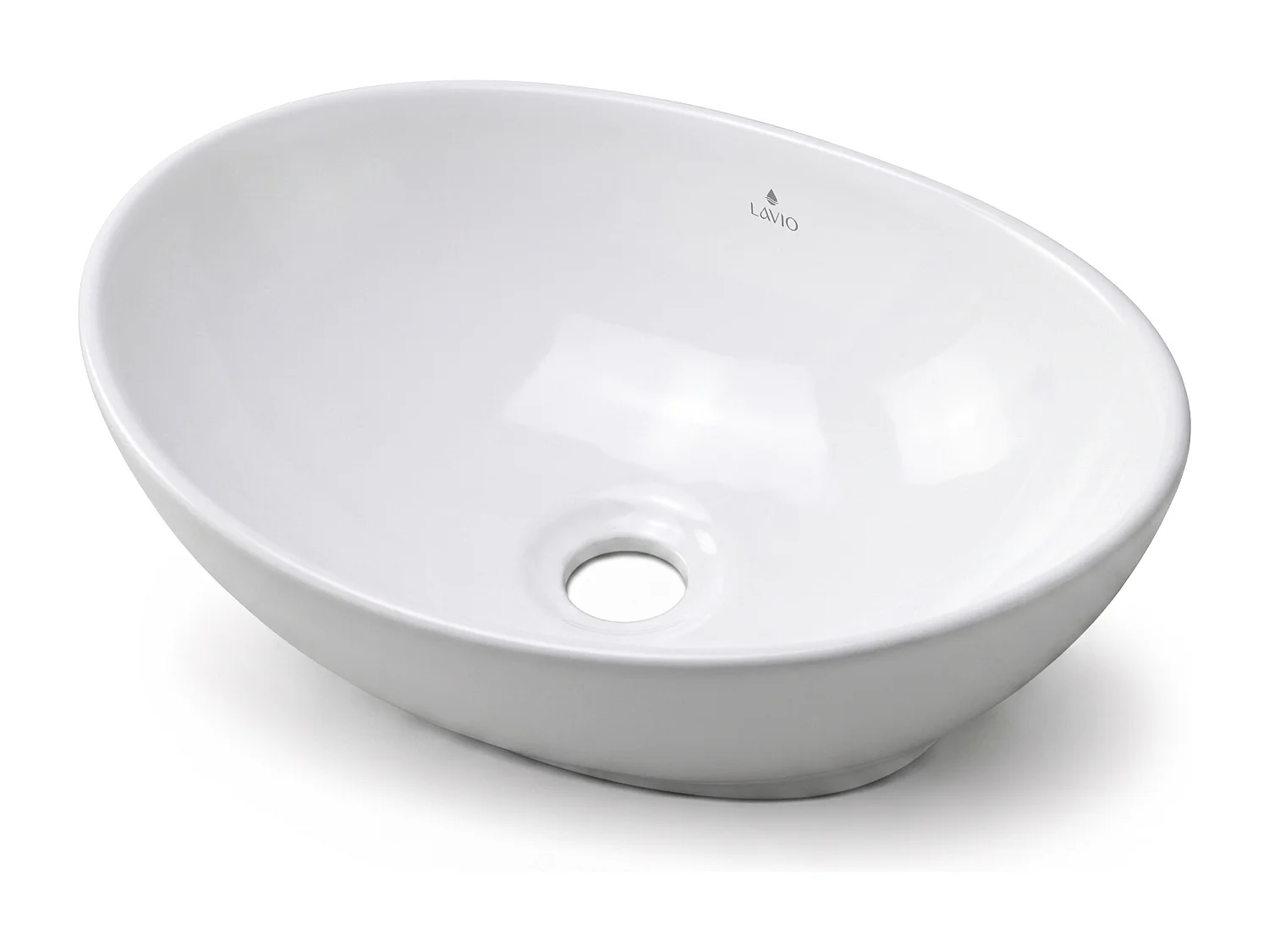 Opzetwastafel Ovaal OVALIS Keramiek 41 cm Wit