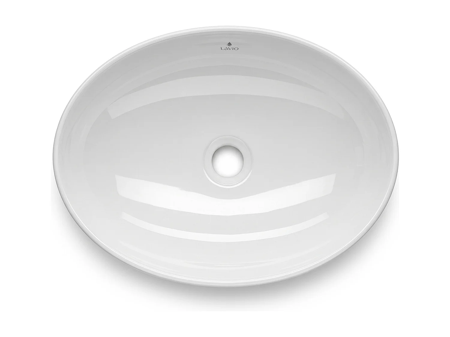 Opzetwastafel Ovaal OVALIS Keramiek 41 cm Wit