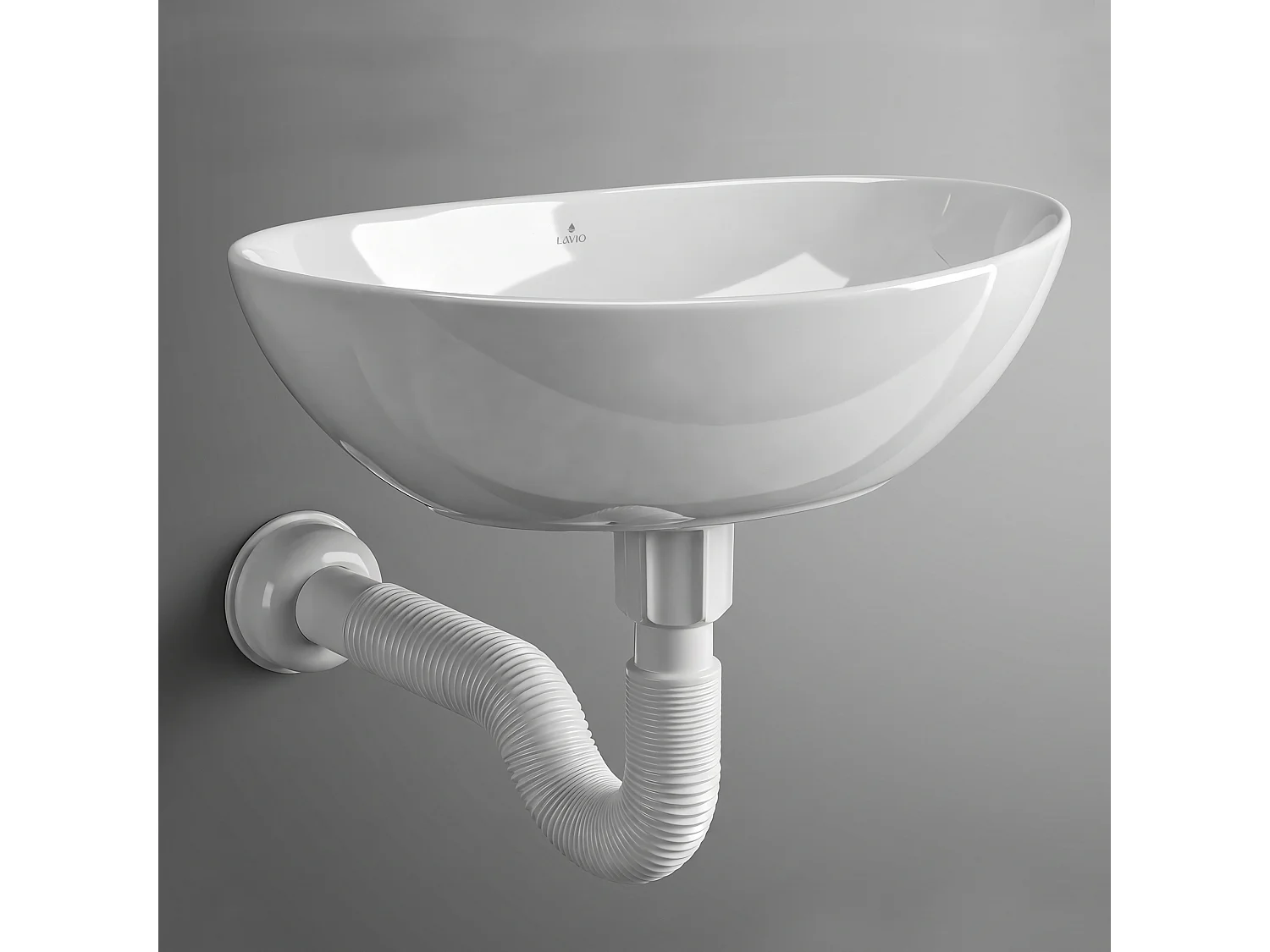 Opzetwastafel Ovaal OVALIS Keramiek 41 cm Wit