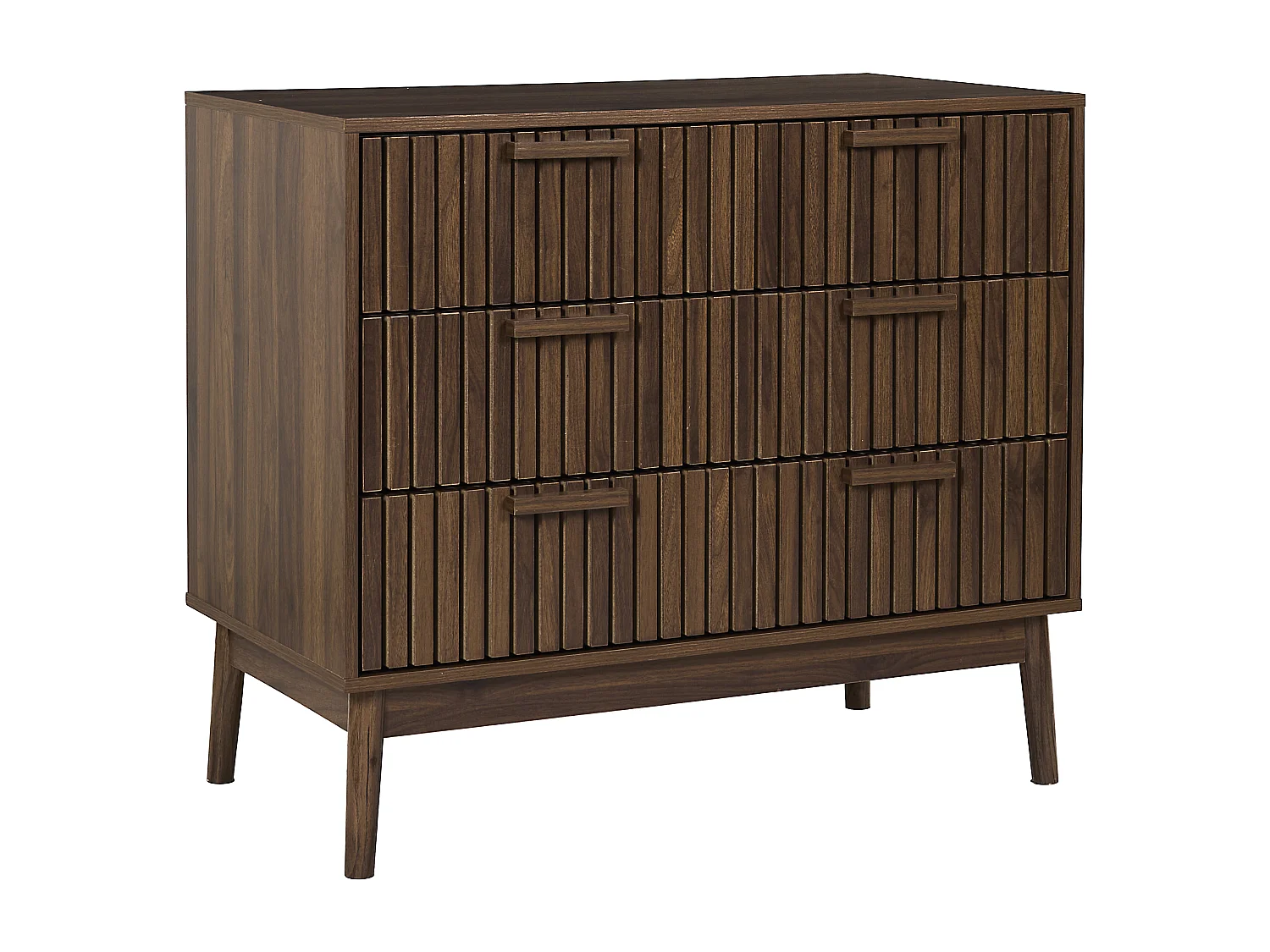 Commode - HOME DECO FACTORY - Klaus - Élégante - Foncée - Marron