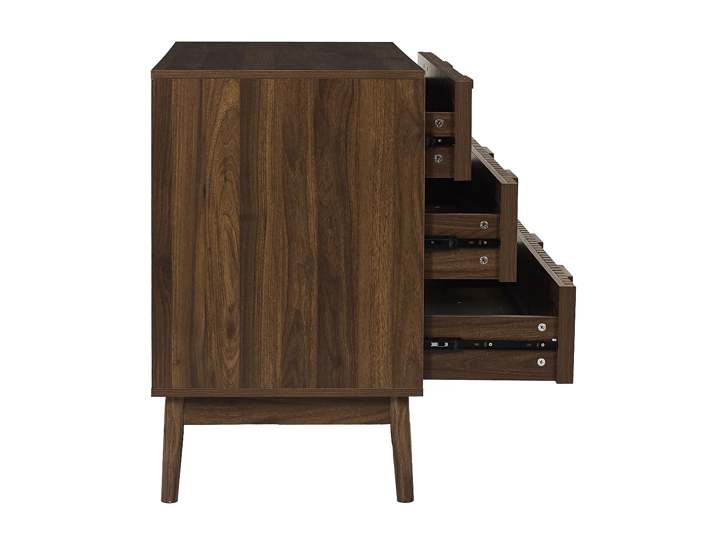 Commode - HOME DECO FACTORY - Klaus - Élégante - Foncée - Marron