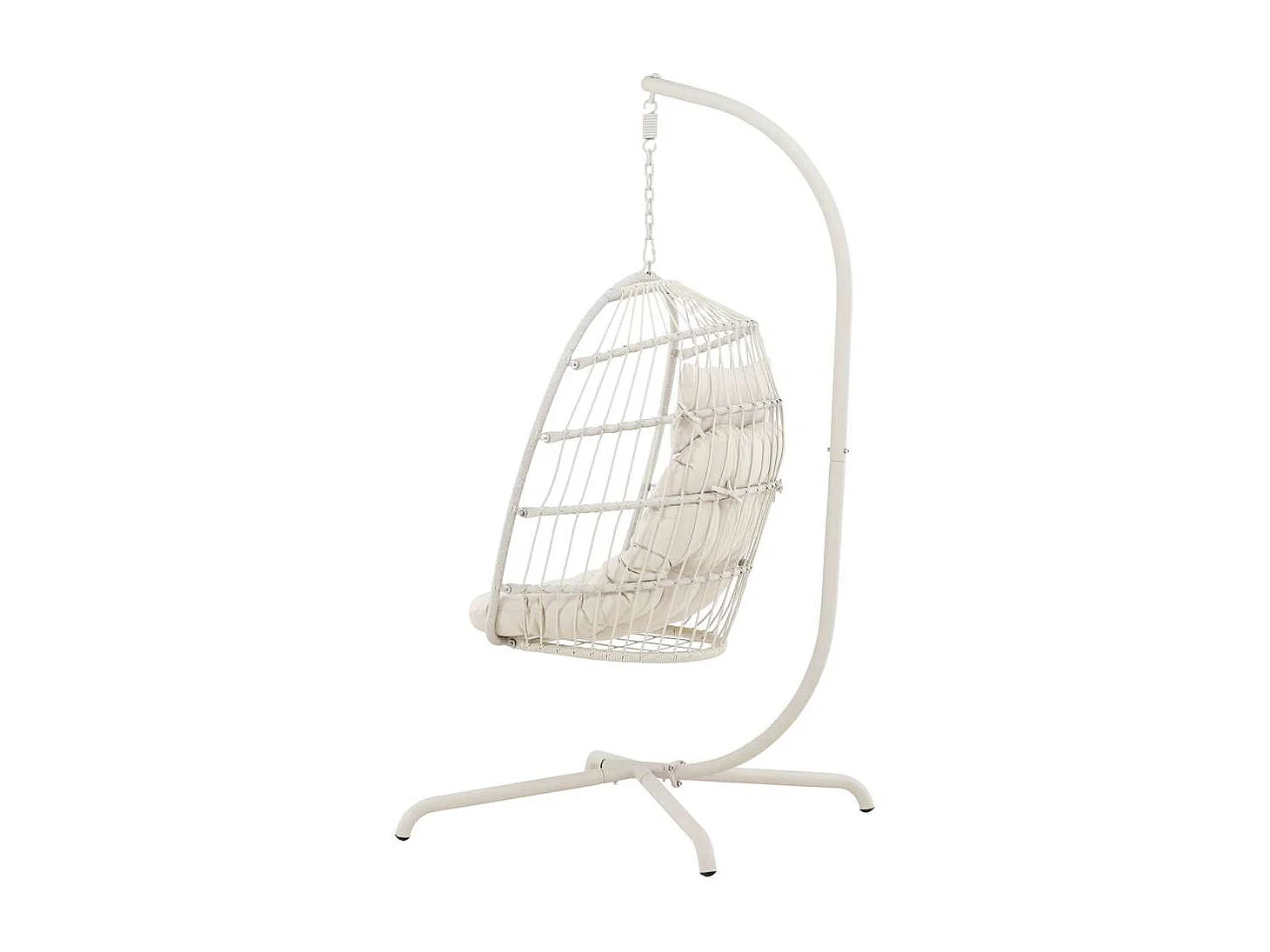 Fauteuil Suspendu "Trezza" 198cm Beige