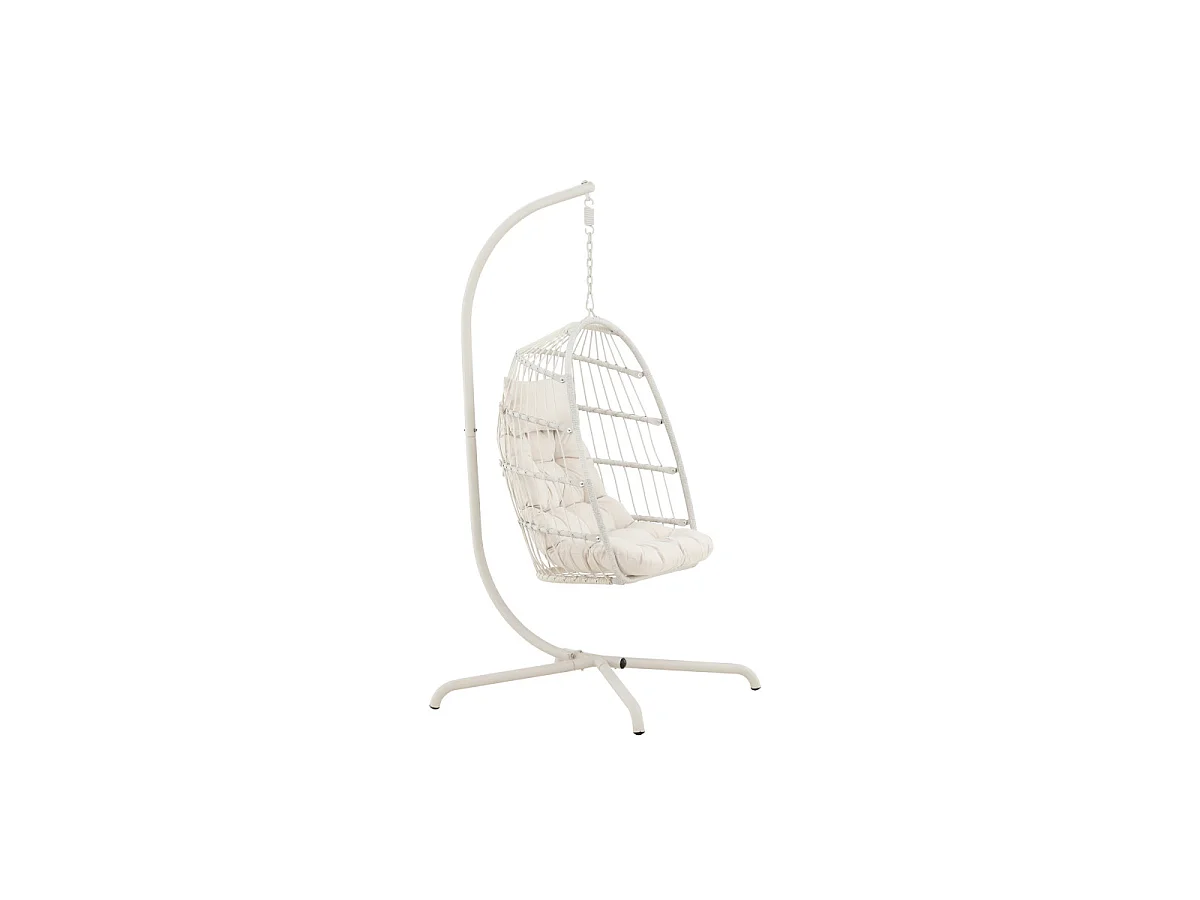Trezza Hängesessel mit Stativ beige.