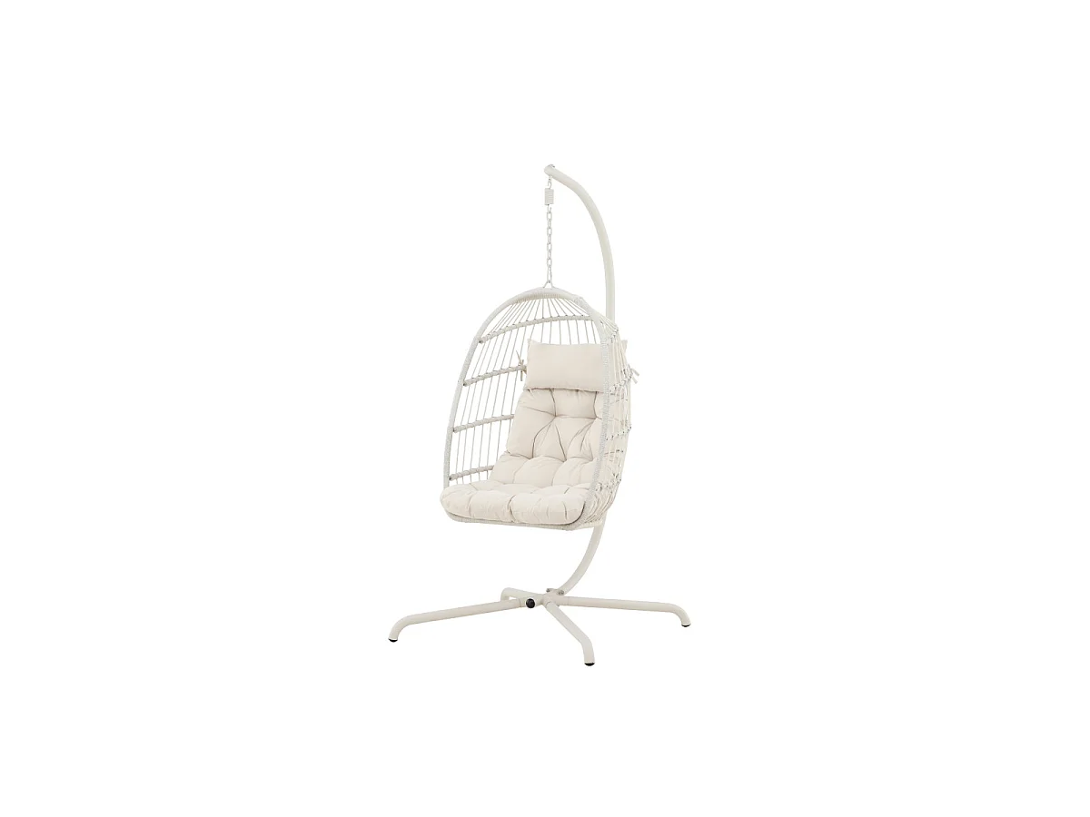 Trezza Hängesessel mit Stativ beige.