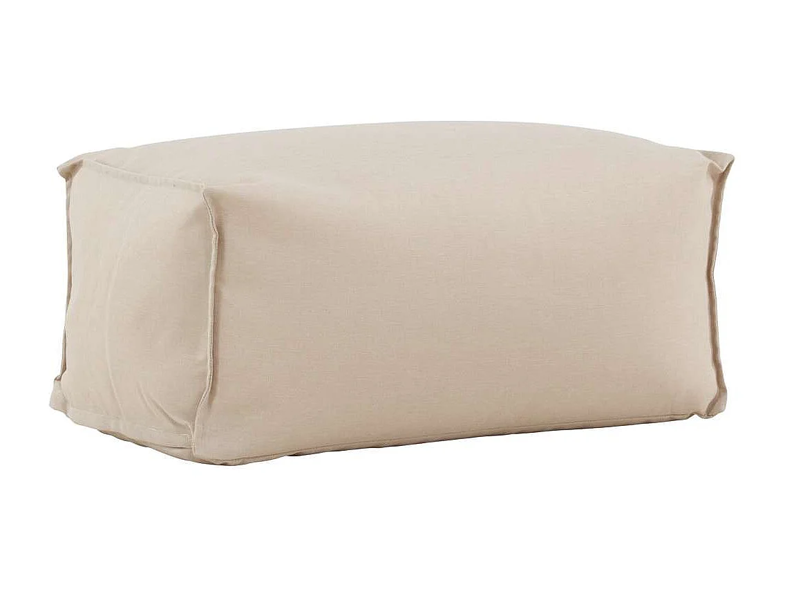 Pouf de Jardin en Tissu "Redang" 75cm Beige