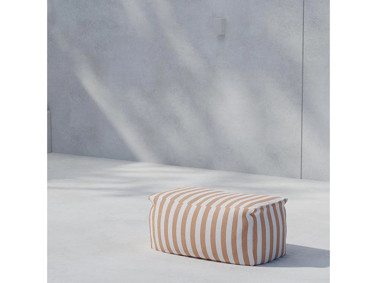 Pouf de Jardin en Tissu "Redang" 75cm Orange