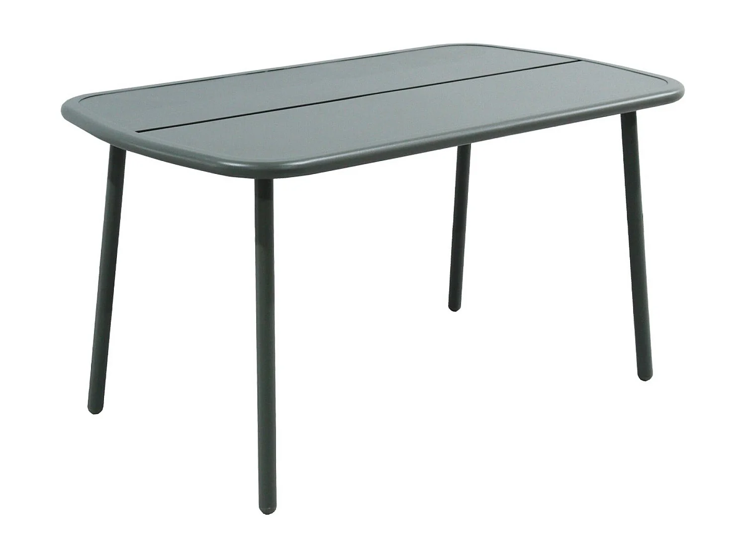 Table de jardin aluminium 4-6 places kaki - Avelia