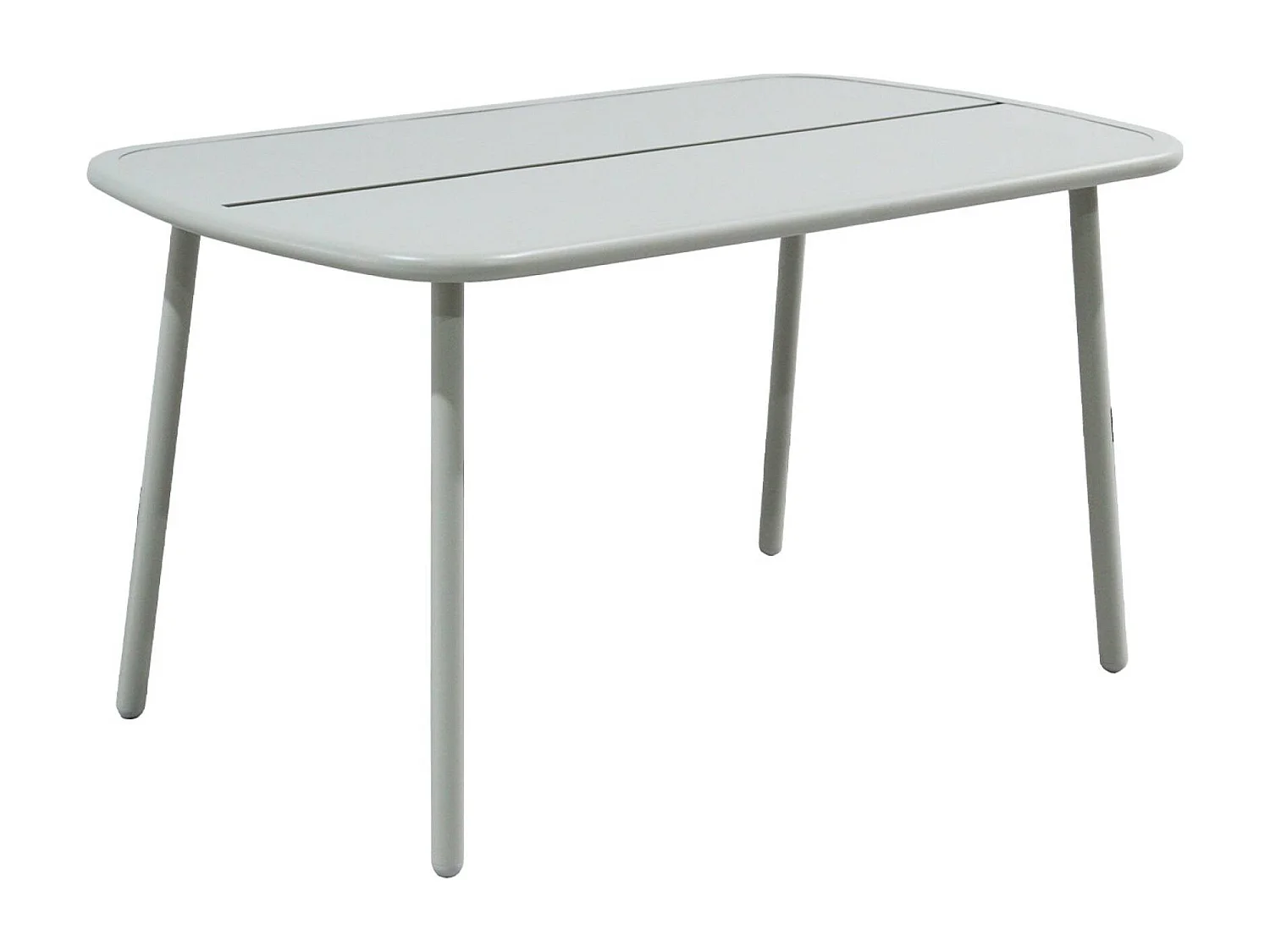 Table de jardin aluminium 4-6 places gris - Avelia