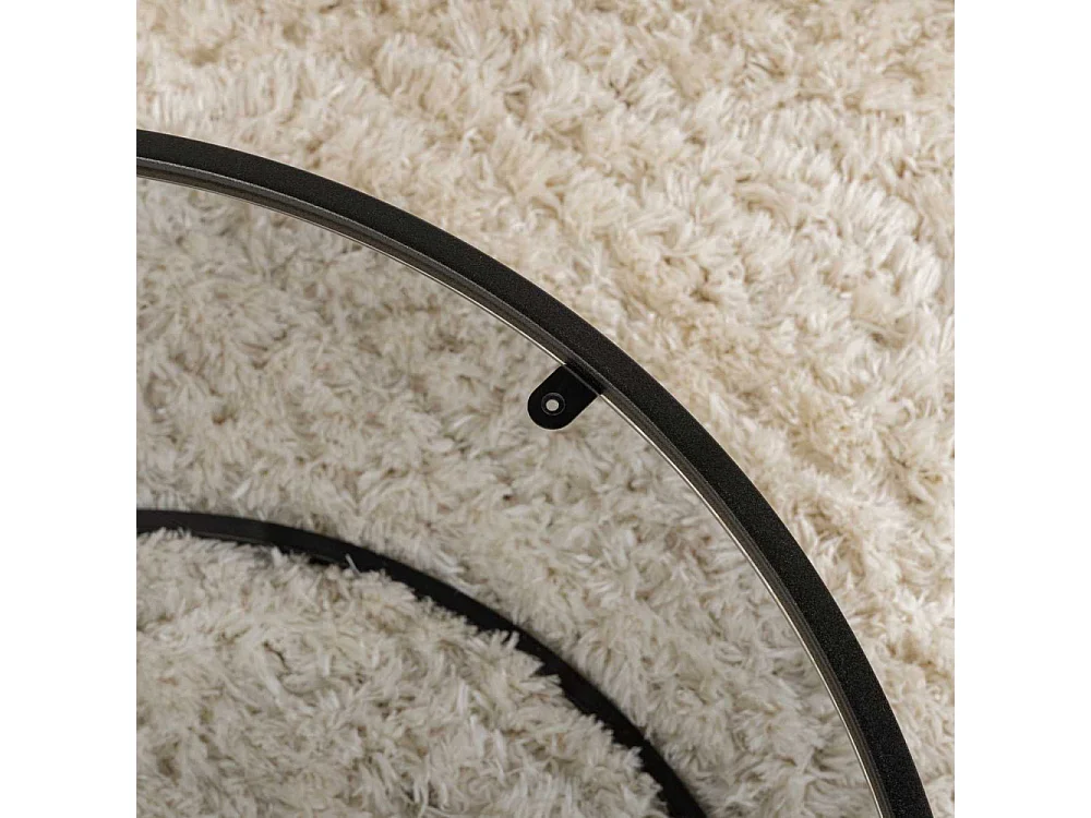 Runder Couchtisch aus Rauchglas modernes Design Aurum 80