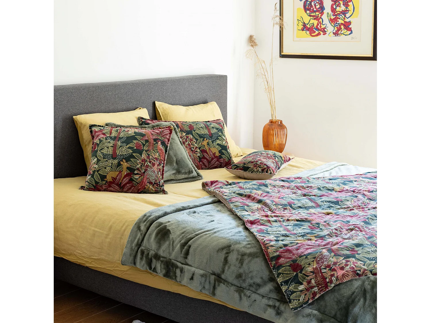 Coussin Tender thym 50 x 50 cm Vivaraise