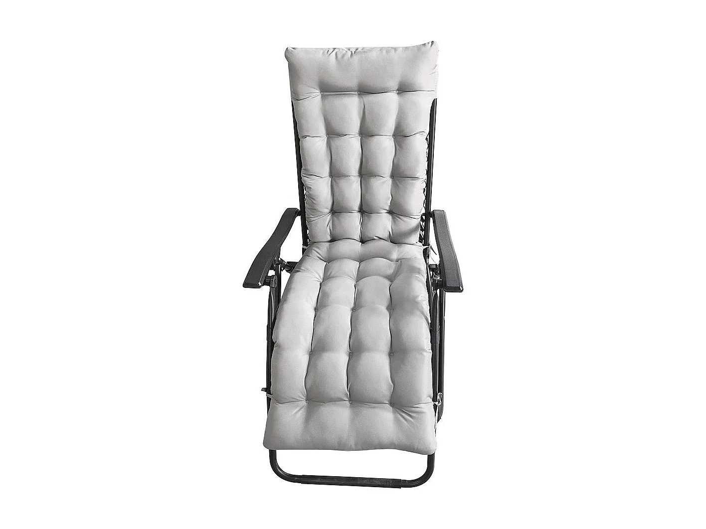 Schwerkraftfreier Relax-Gartensessel mit gestepptem Kissen "Sintra" - Taupe