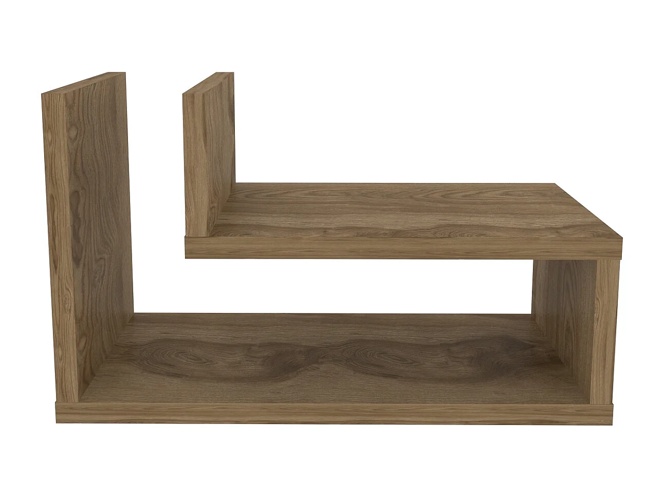 Decorotika Lara Floating Nightstand L Shaped - W 45 cm x H 26.8 cm x D 22 cm