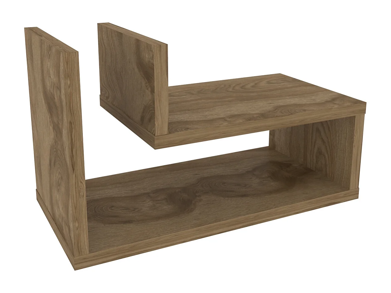Decorotika Lara Floating Nightstand L Shaped - W 45 cm x H 26.8 cm x D 22 cm