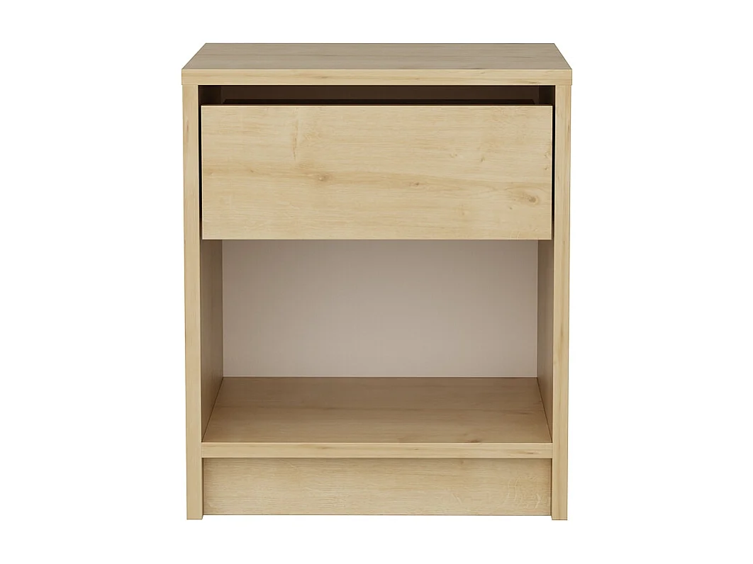 Decorotika Sheridan Nightstand with Drawer and Open Shelf - 44,4 cm W x 52.5 cm H x 31,7 cm D