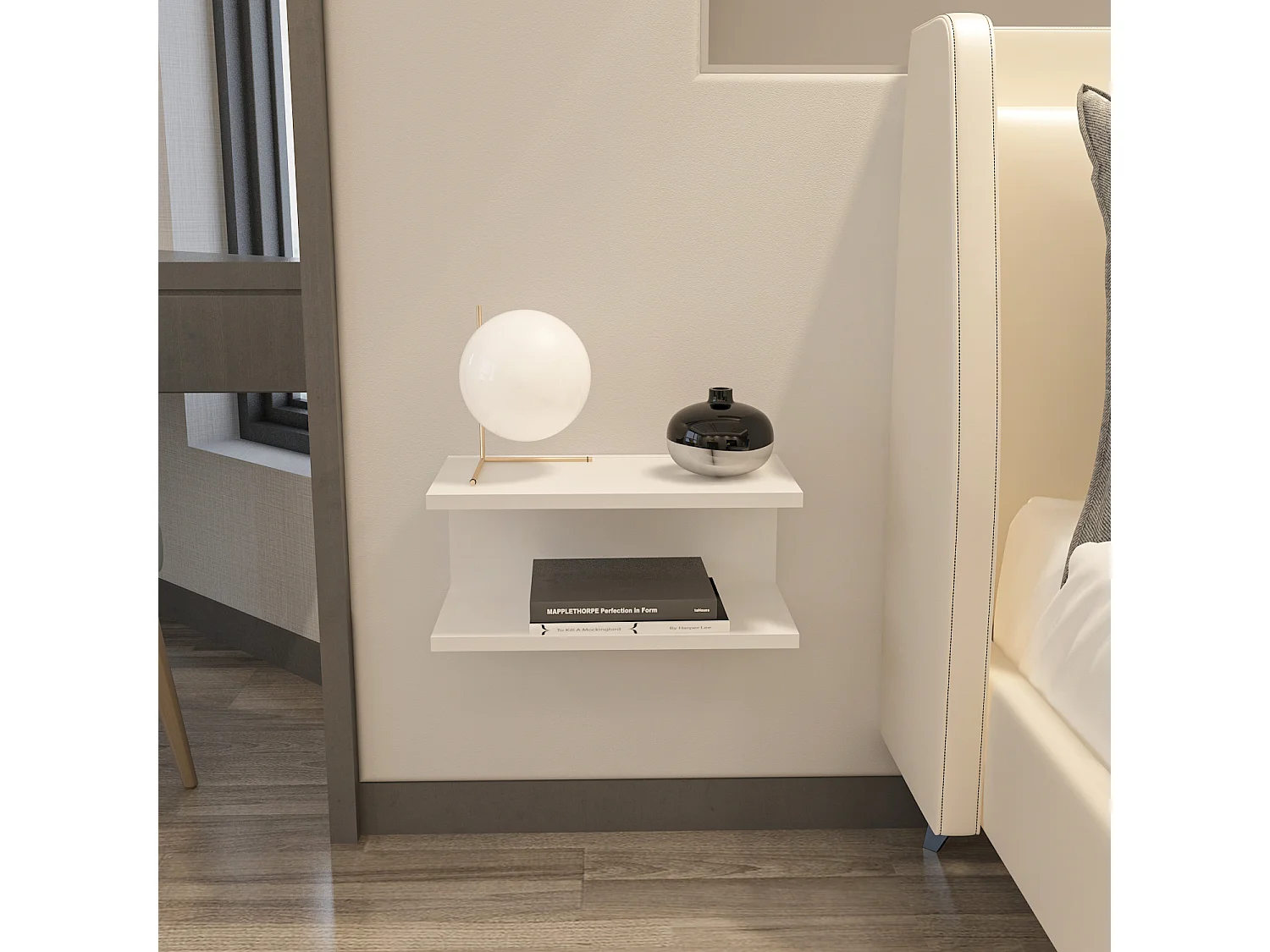 Decorotika Ramira Floating Nightstand - 45 cm W x 19.6 cm H x 23.8 cm D