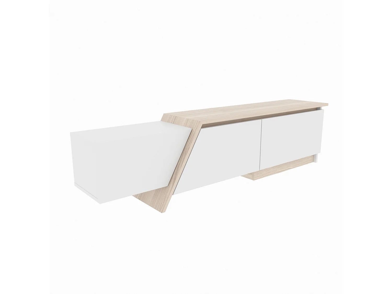 Zonas 180 cm wide TV stand with Cabinets for TVs up to 55 inches
