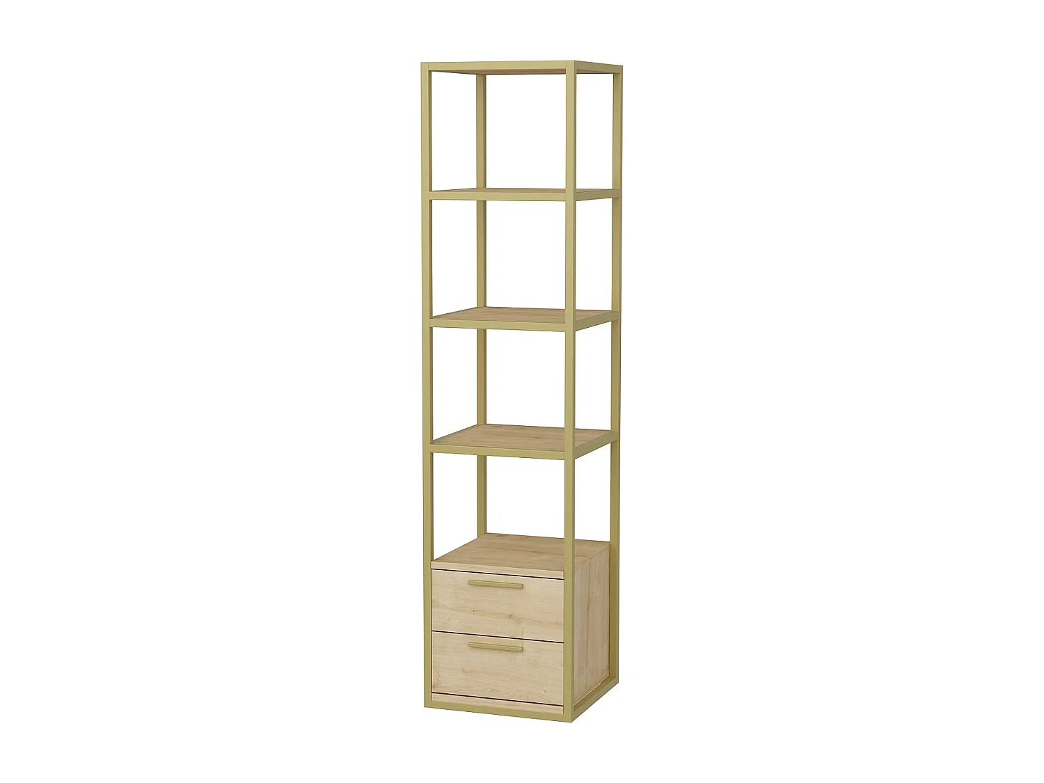 Decorotika Robins 4-tier Bookcase with Two Drawers