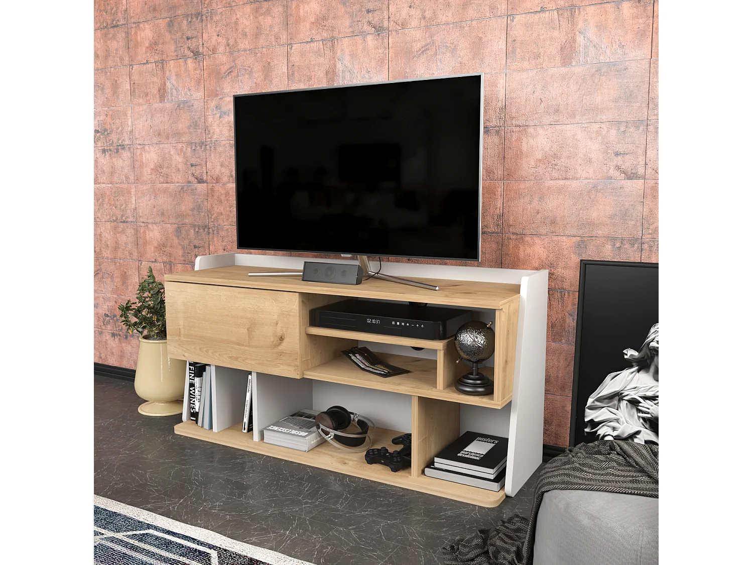 Decorotika Raca  TV Unit for TVs up to 55 inches