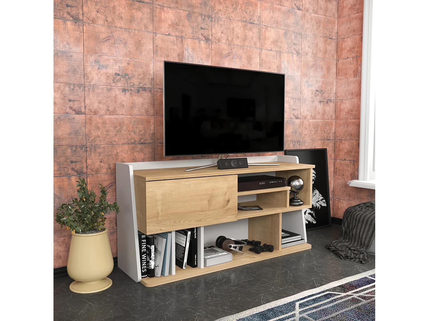 Decorotika Raca  TV Unit for TVs up to 55 inches