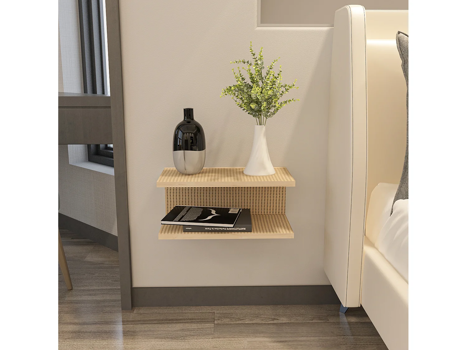 Decorotika Ramira Floating Nightstand - 45 cm W x 19.6 cm H x 23.8 cm D