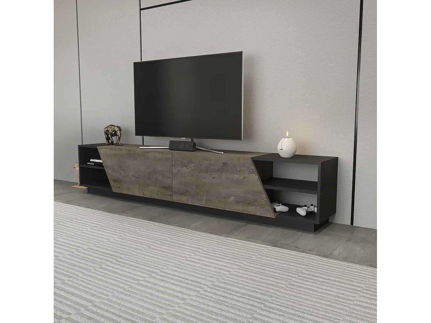 Decorotika Rhodes  TV Unit for TV's up to 106 inch