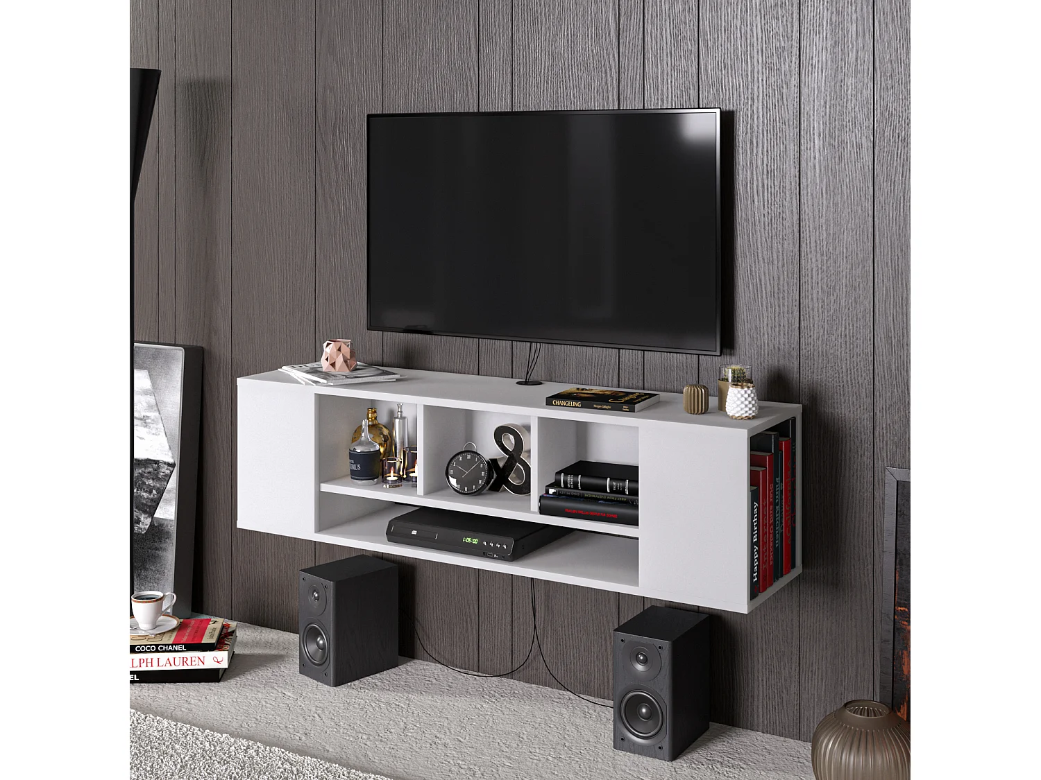 Decorotika Paldi  Floating TV Unit for TVs up to 55 Inches