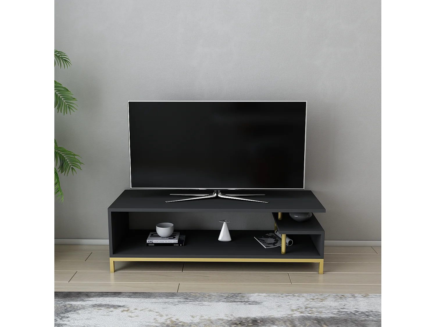 Decorotika Reilly TV Unit for TV's up to 55 inches