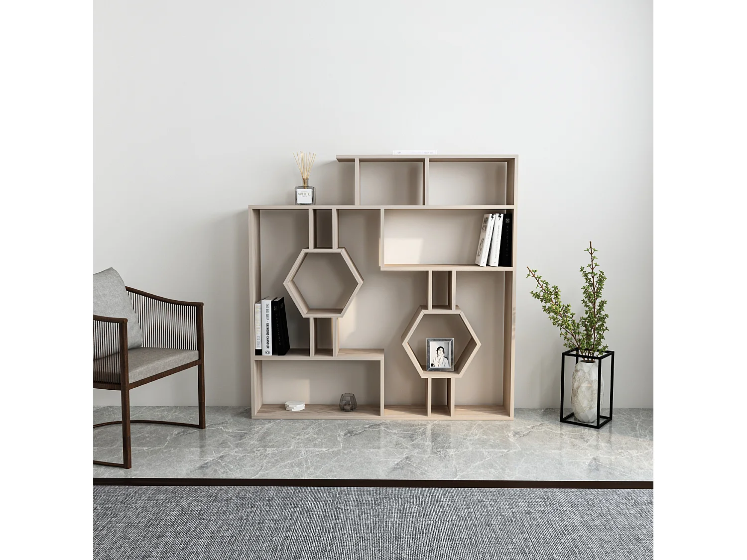 Decorotika Tamara Bookcase Shelving Unit