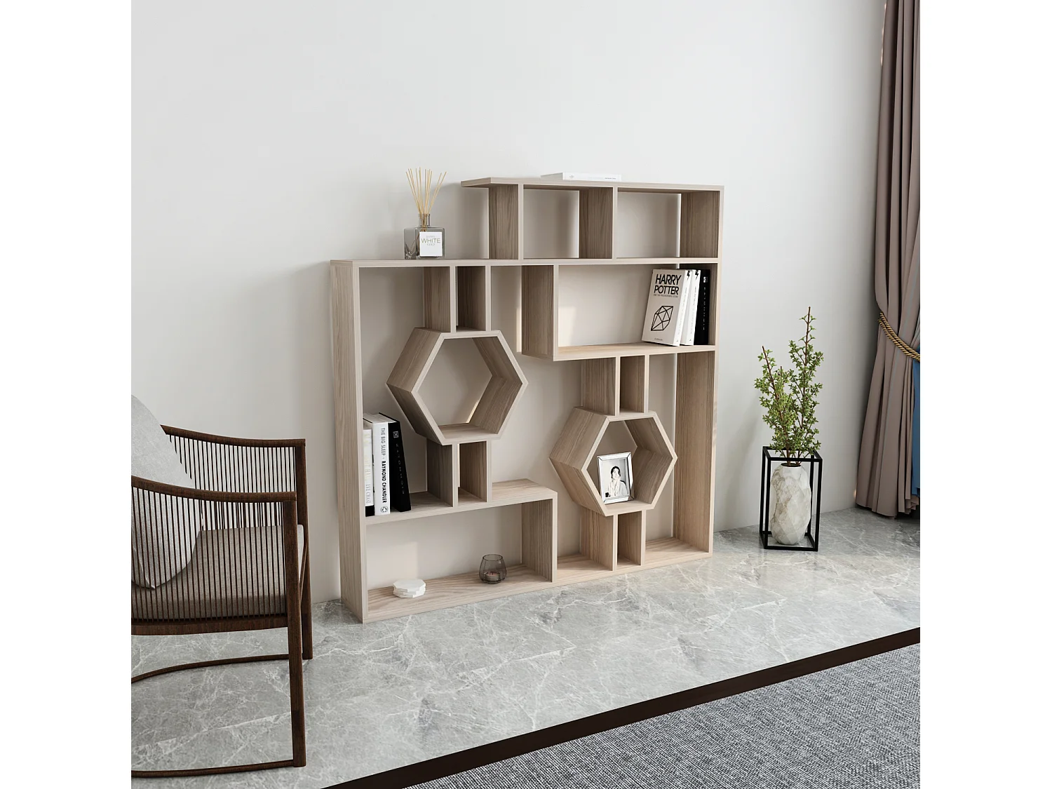 Decorotika Tamara Bookcase Shelving Unit