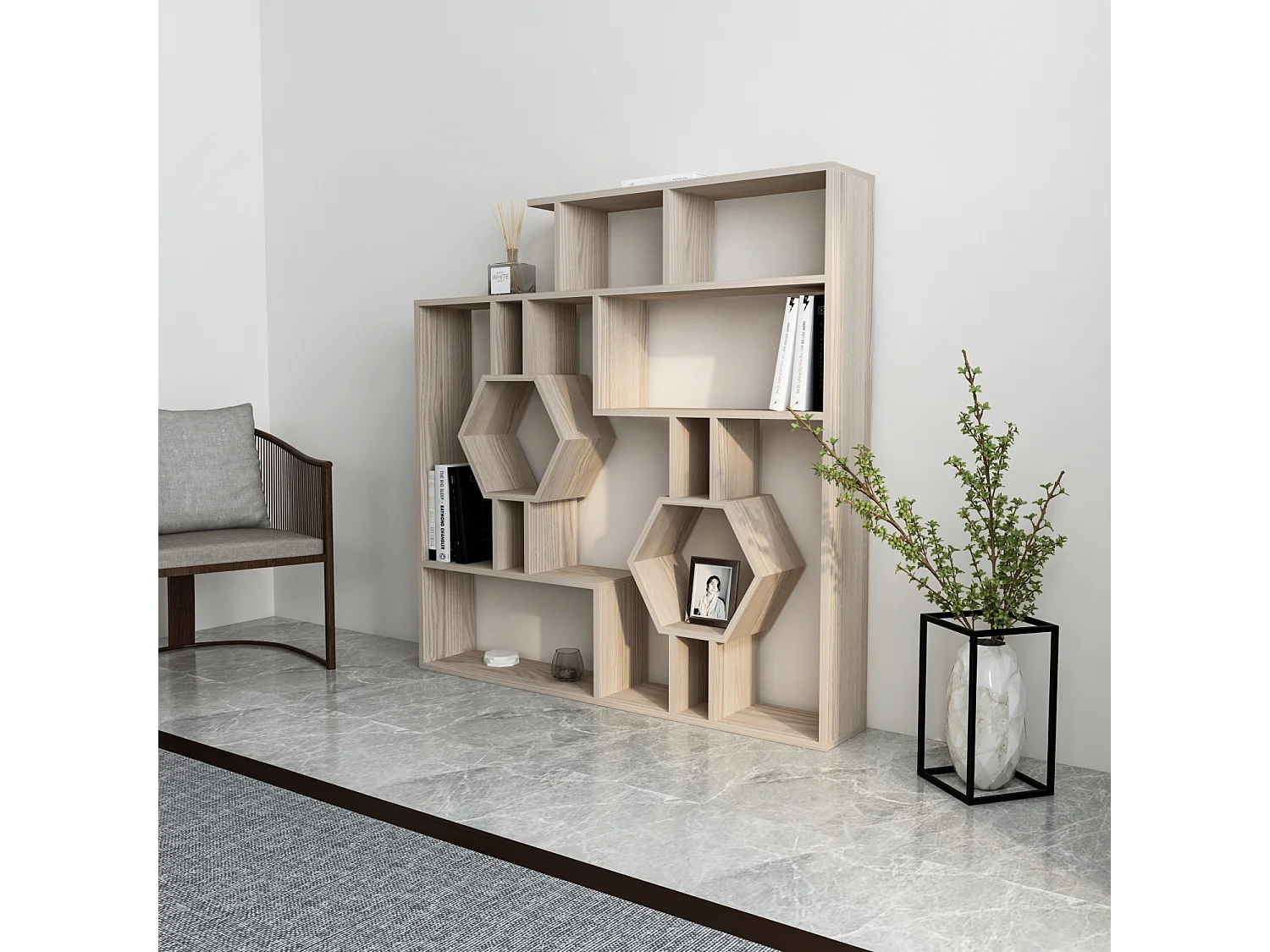 Decorotika Tamara Bookcase Shelving Unit