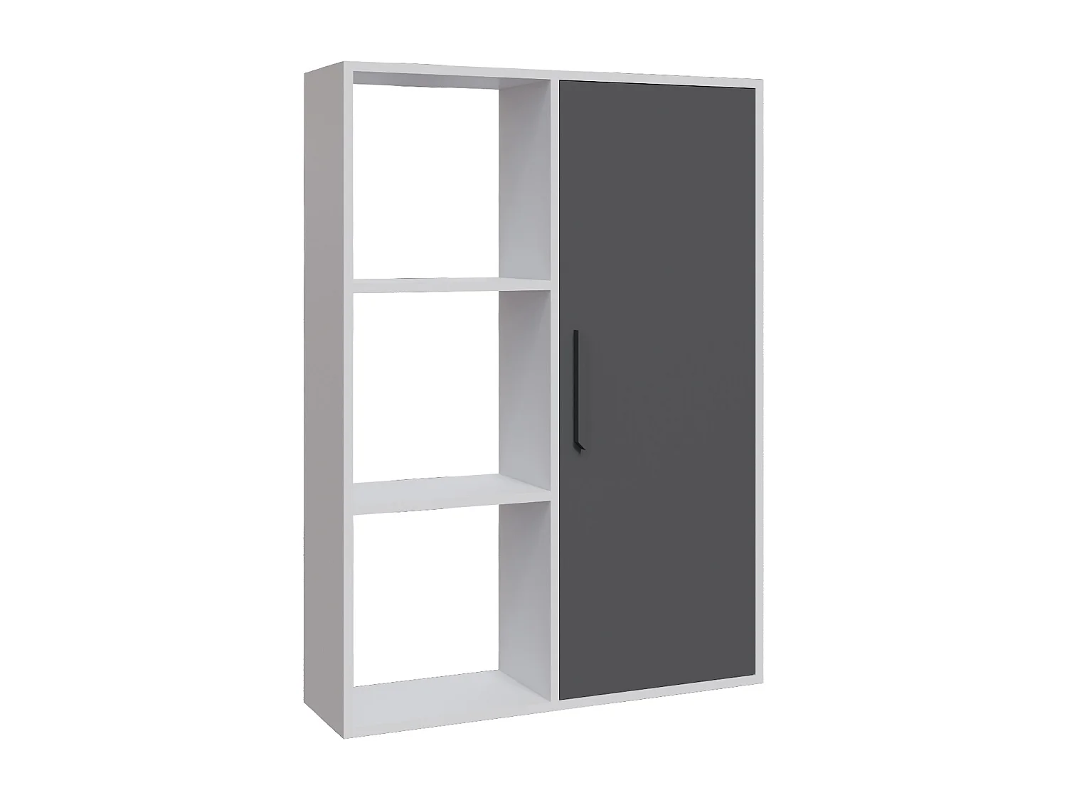 Decorotika Patrick 3 Shelves and a Cabinet Bookcase