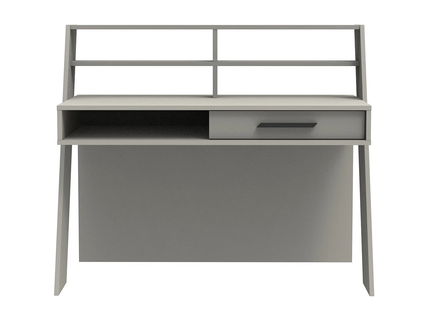 Decorotika Soho Computer Desk with Open Shelves and Drawer - W 123 cm x H 104 cm x D 59 cm