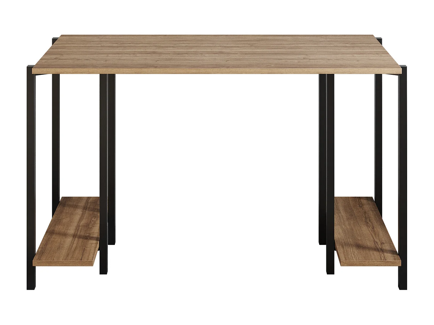 Decorotika Reader Computer Desk with Metal Frame - W 120 cm x H 73.8 cm x D 60 cm
