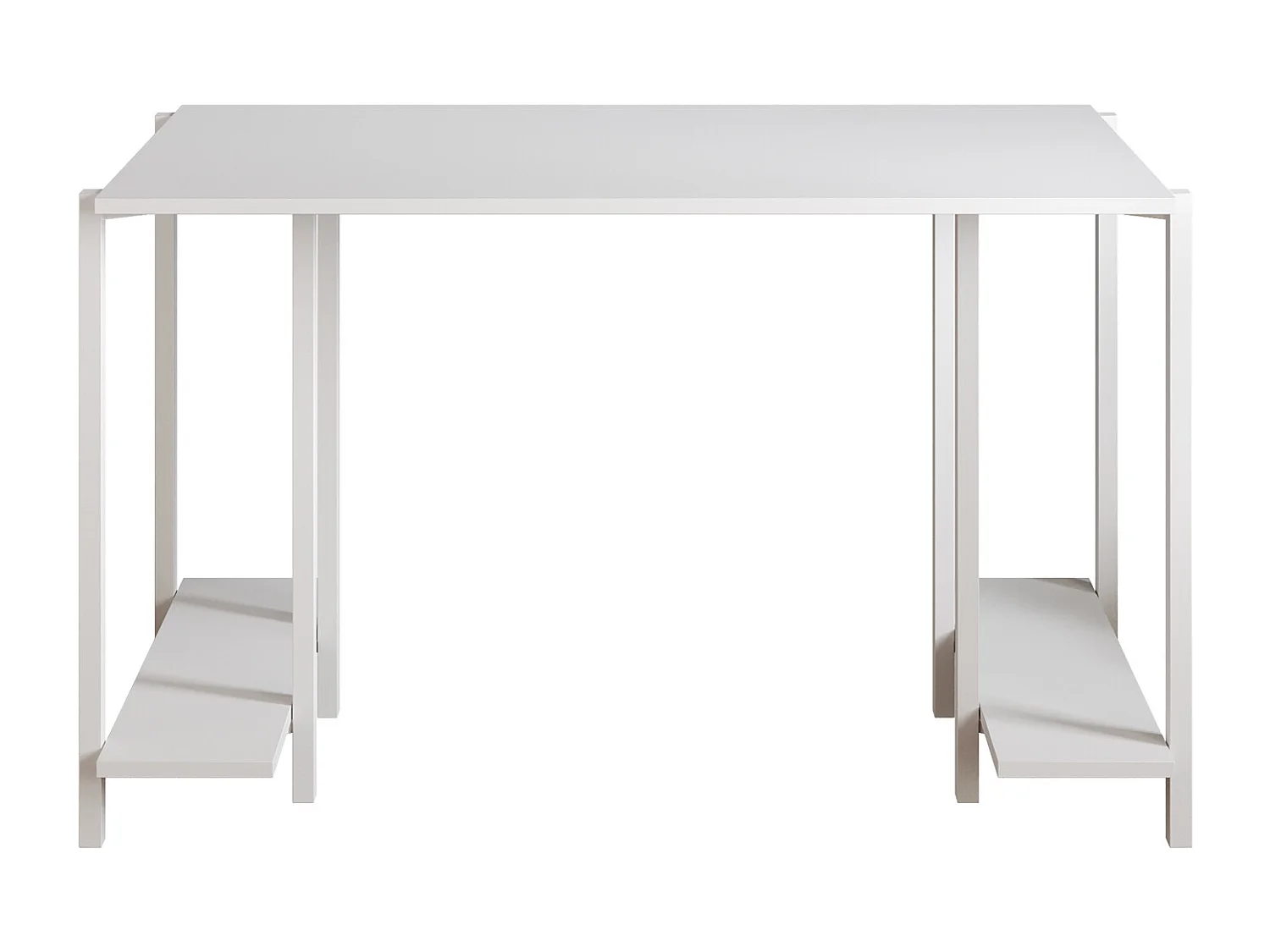 Decorotika Reader Computer Desk with Metal Frame - W 120 cm x H 73.8 cm x D 60 cm