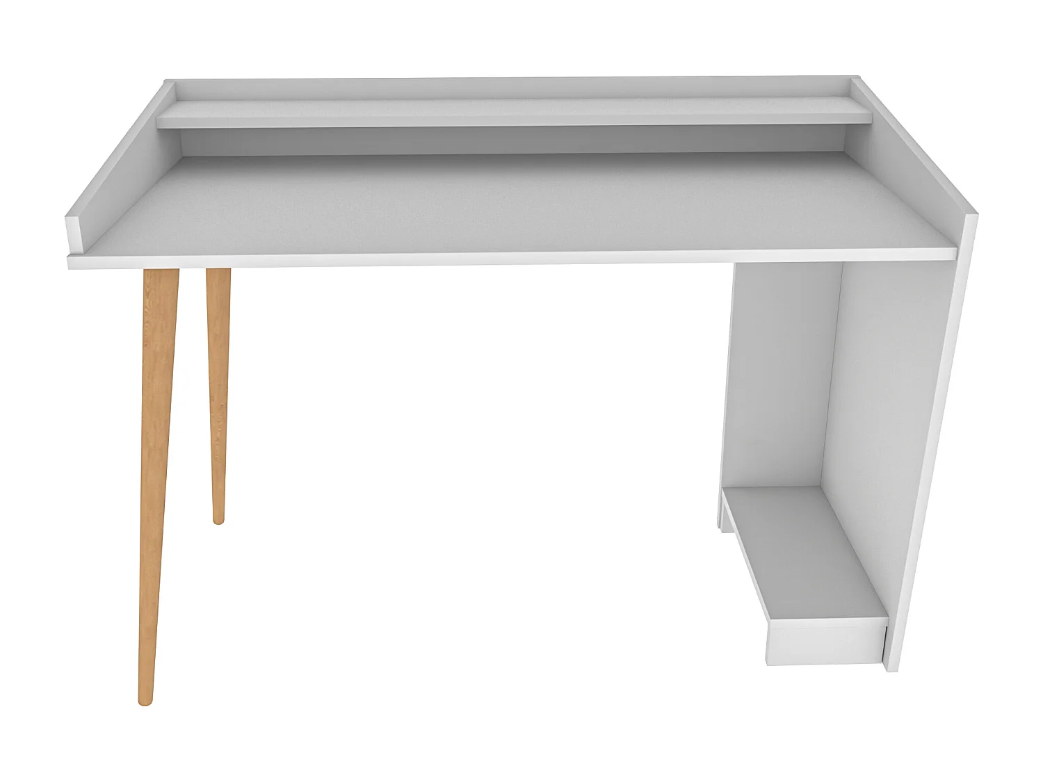 Decorotika Vanessa 121 cm Study Desk with Wooden Legs