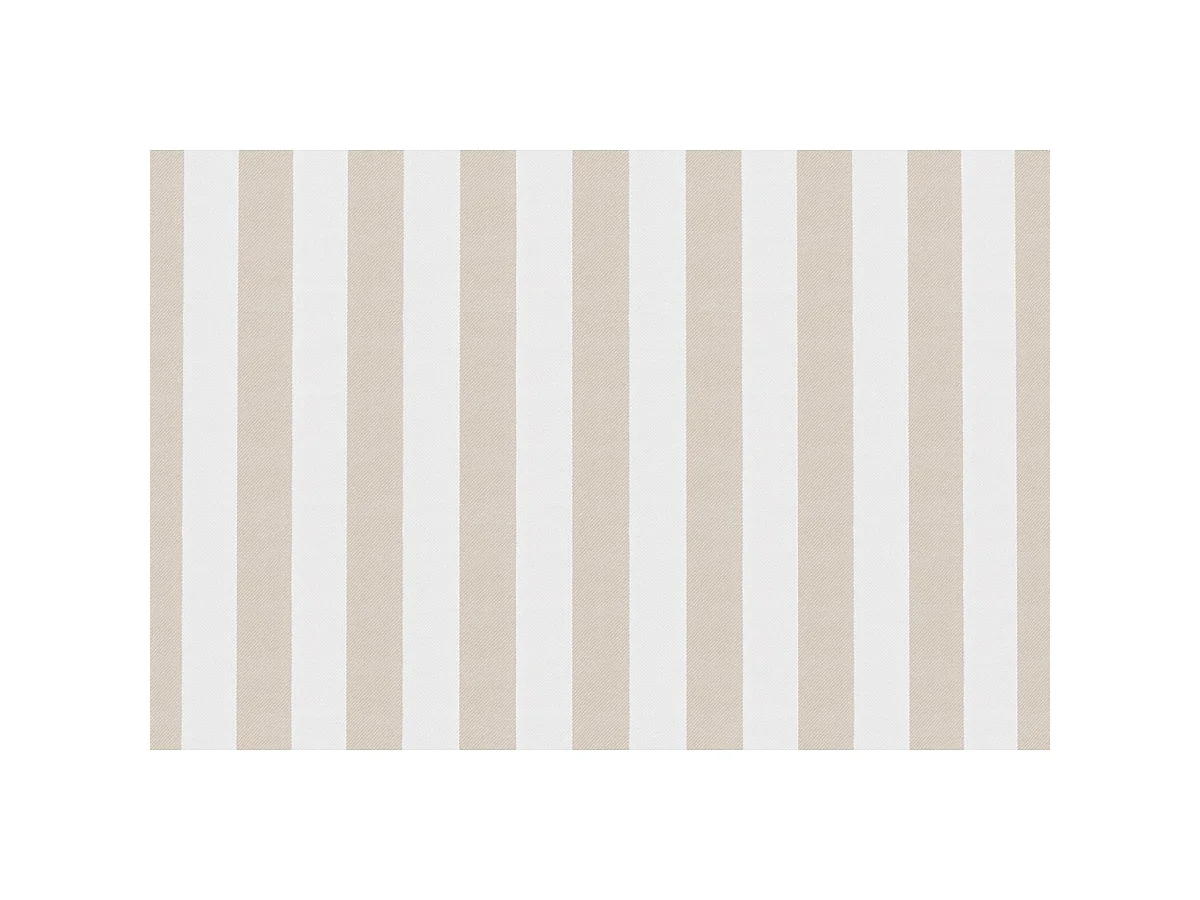 Fauteuil modulable - Tissu extérieur à rayures, blanc et beige