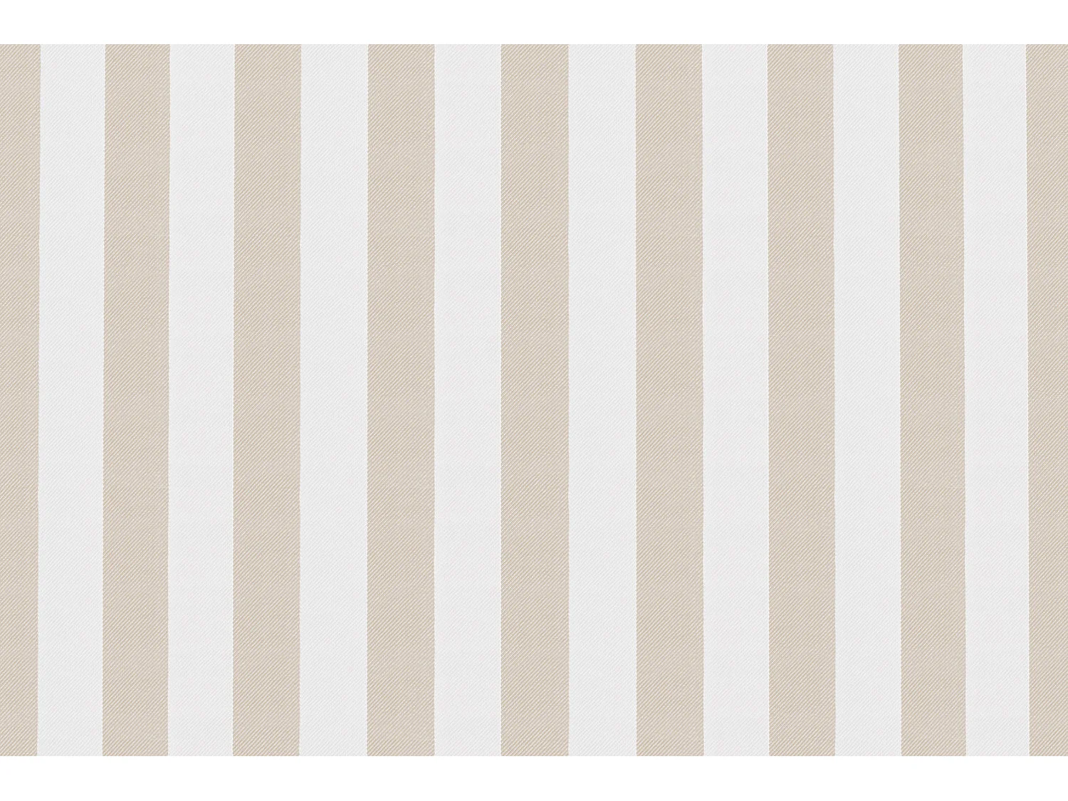 Canapé 3 places modulable - Tissu extérieur à rayures, blanc et beige