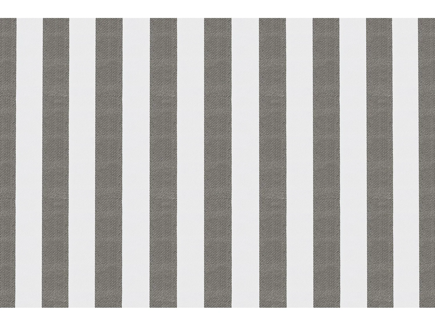 Pouf modulable - Tissu extérieur à rayures, blanc et gris anthracite