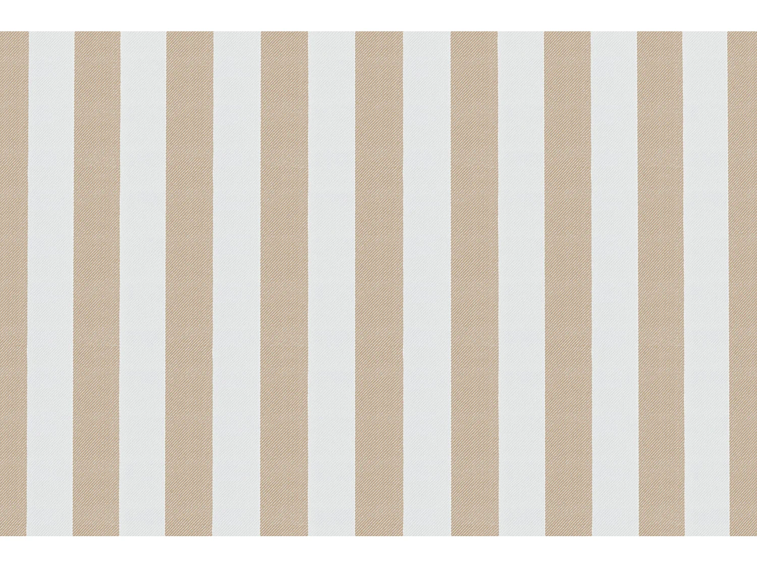 Pouf modulable - Tissu extérieur à rayures, blanc et marron